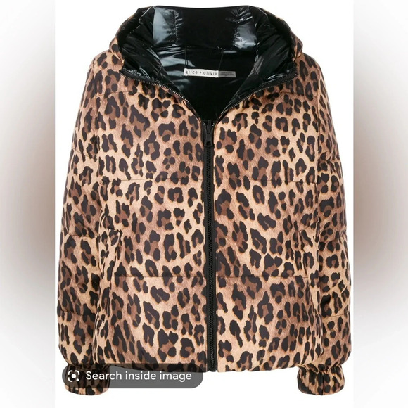 Alice + Olivia Reversible Puffer Jacket in Sz. S - Picture 8 of 8